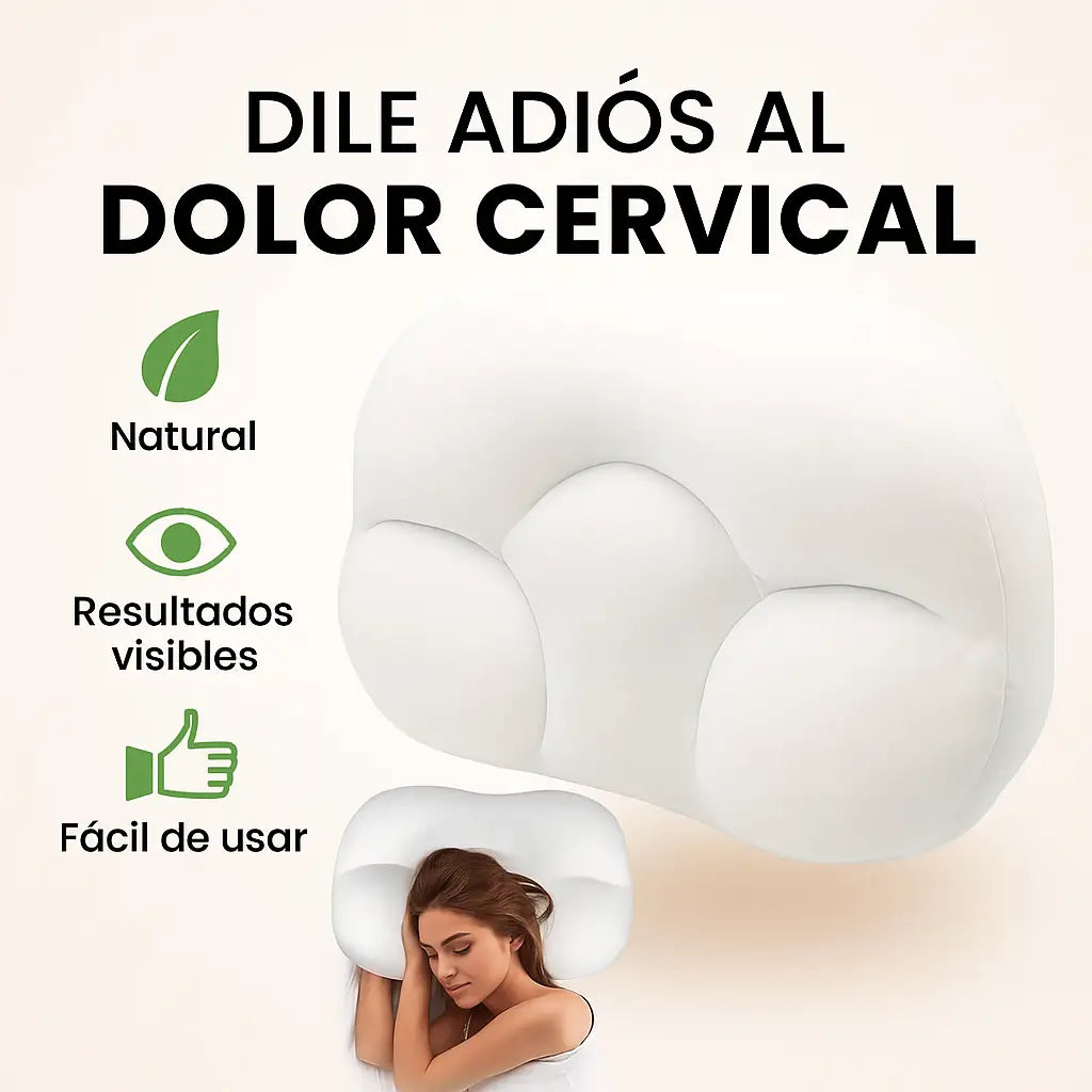 La almohada ergonómica que abraza tu cabeza y cuello toda la noche