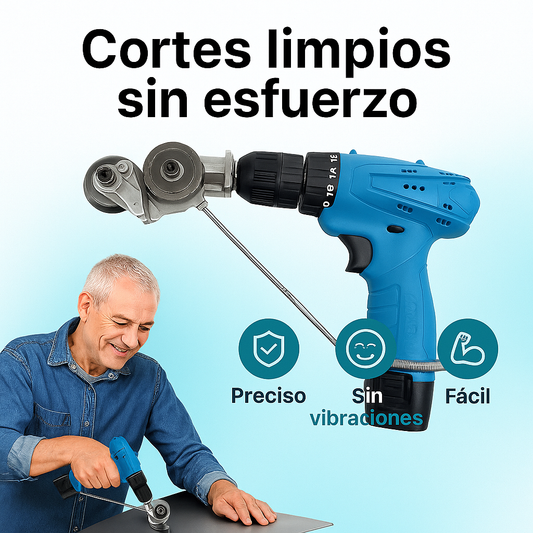 Cortador de lamina "Transformá tu taladro en una cortachapa profesional:"