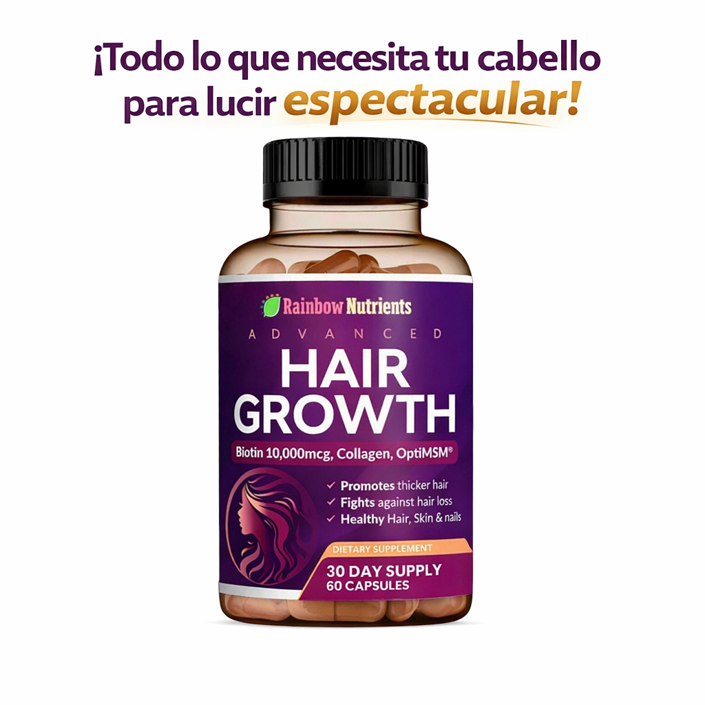 Suplemento Capilar con Biotina: Menos Caída, Más Volumen y Brillo