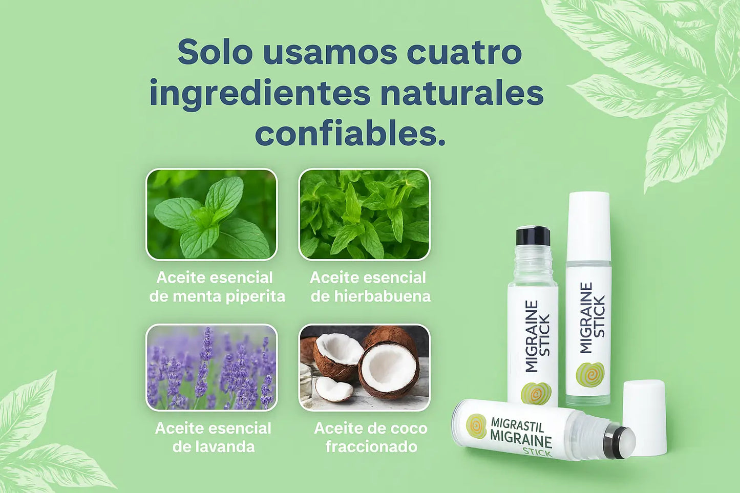 Migrastil Migraine Stick Roll-On: Alivio refrescante y natural