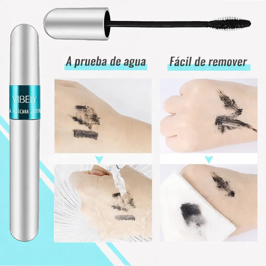 ✨ Máscara Vibely Black 2 en 1 – Volumen y Longitud Extrema ✨