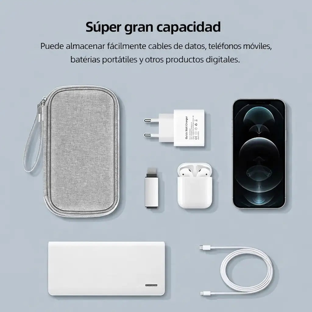Organizador de Cables - elimina el desorden en tu mochila para siempre