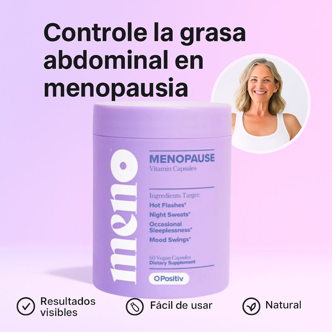 Meno: Cápsulas que Apoyan tu Metabolismo y Controlan los Antojos en Menopausia