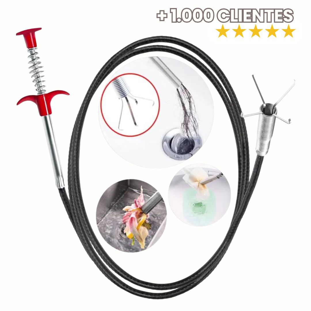 Sonda Destapa Cañería 160 cm-Destapa cañerias sin esfuerzo