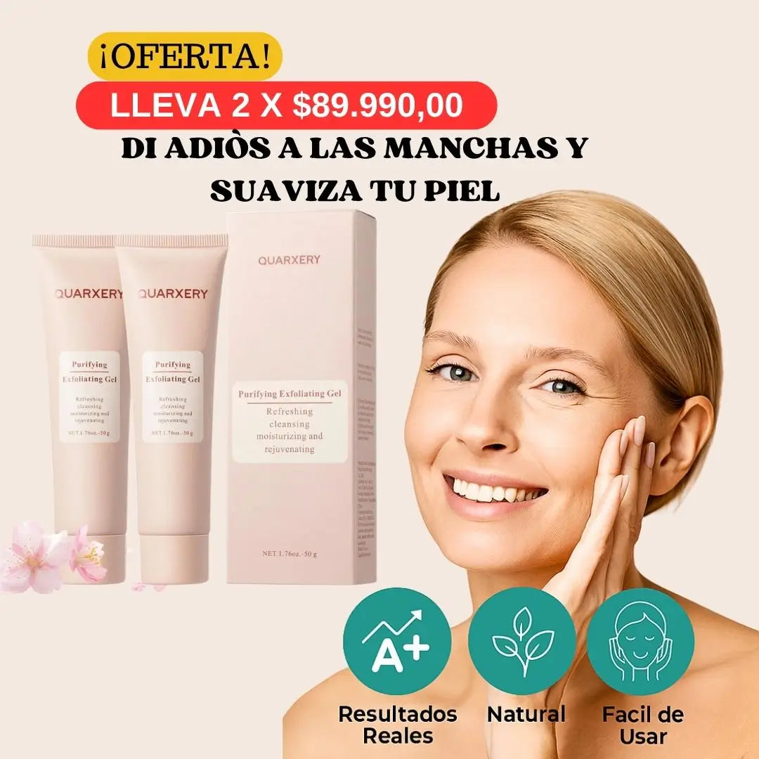 ✨ Quarxery™ Gel Exfoliante – Renueva tu piel y revela su brillo natural