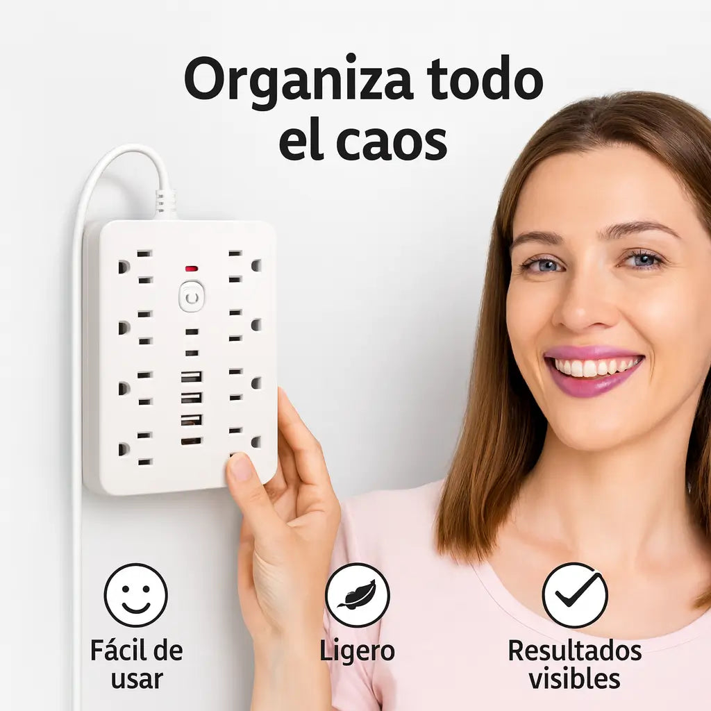 Multitoma 14 en 1+Cable Corto