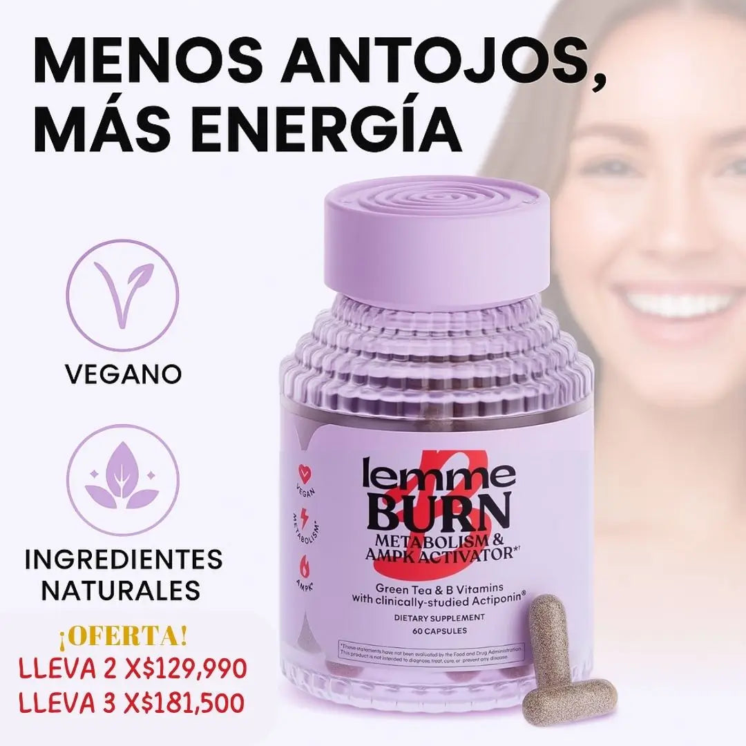🔥 Lemme Burn — Energía activa y control de apetito para potenciar tu rutina diaria