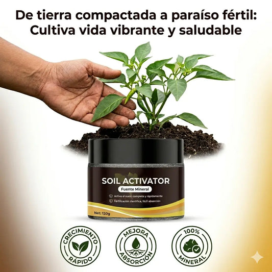 Soil Activator: El secreto para una tierra fértil y raíces imparables.