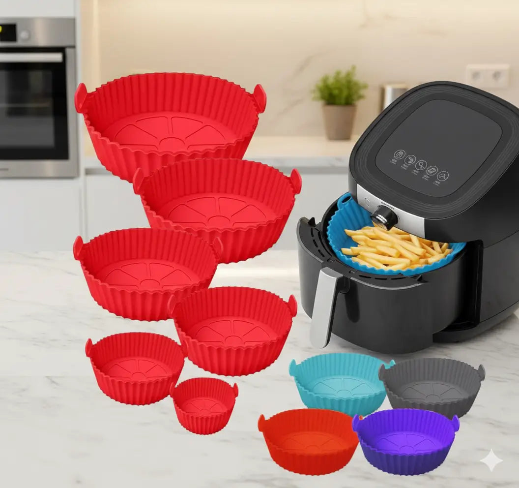 Moldes Pro Air Fryer KIT 6 unidades: Cocina lo que quieras y olvídate de fregar la freidora.