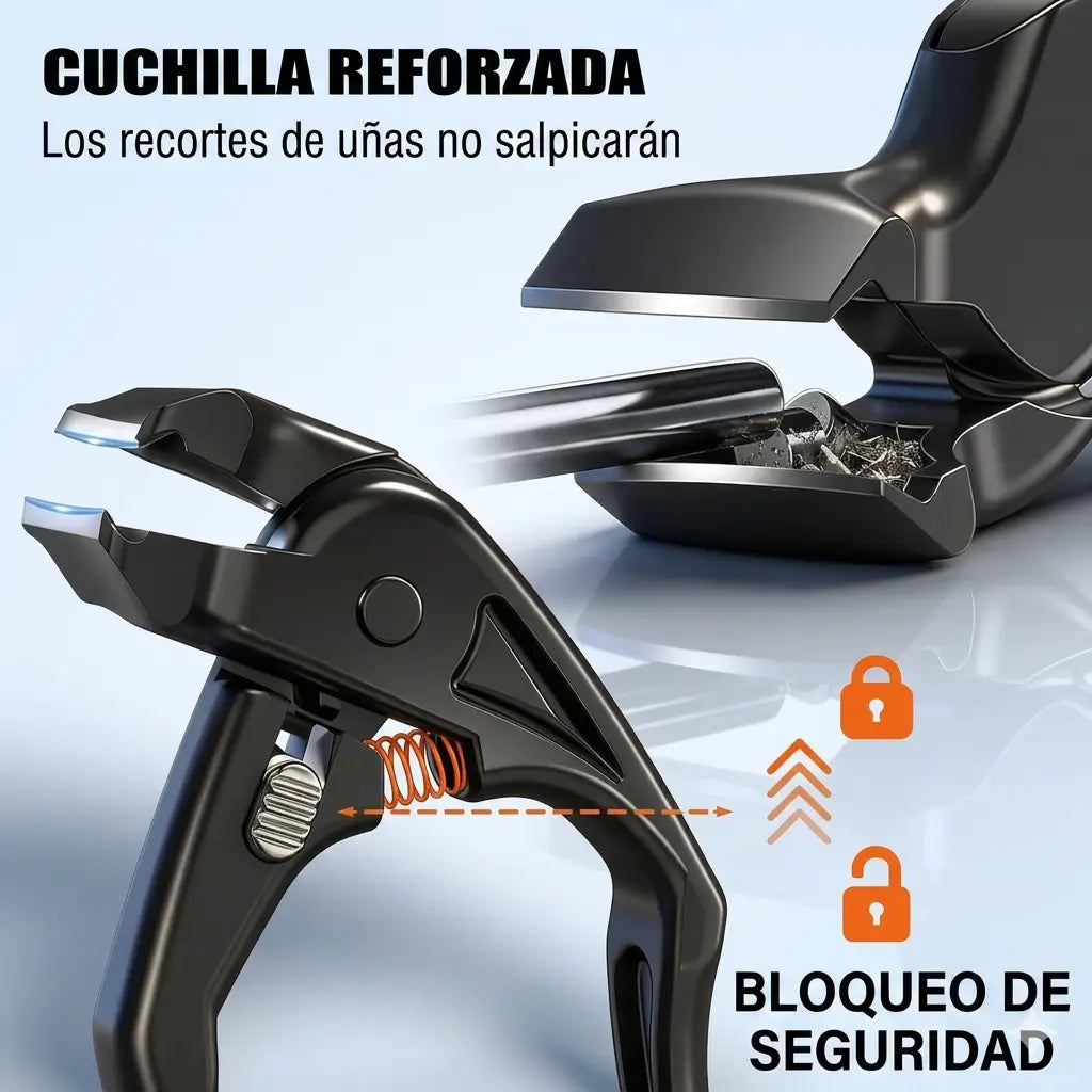 Cortaúñas Curvo de Acero Inoxidable para Uñas Gruesas