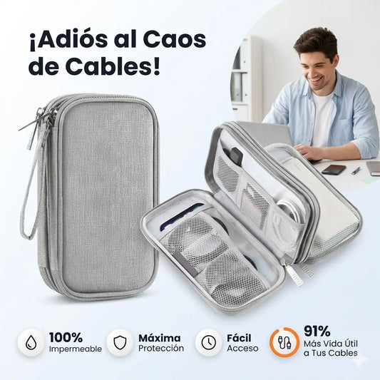 Organizador de Cables - elimina el desorden en tu mochila para siempre