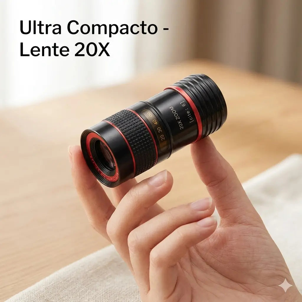 Lente de enfoque largo x 20