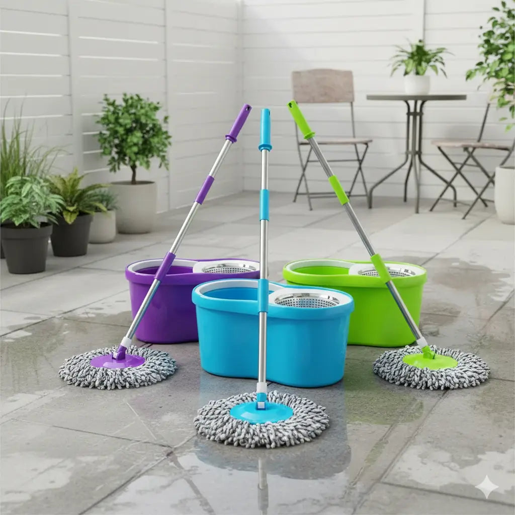 Trapero Giratorio 360° con Mopa Premium – Limpieza rápida, cómoda y sin esfuerzo