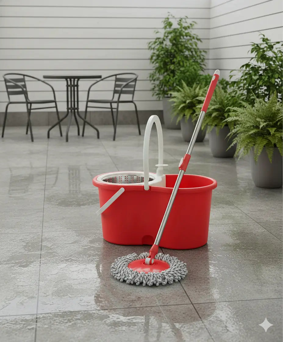 Trapero Giratorio 360° con Mopa Premium – Limpieza rápida, cómoda y sin esfuerzo