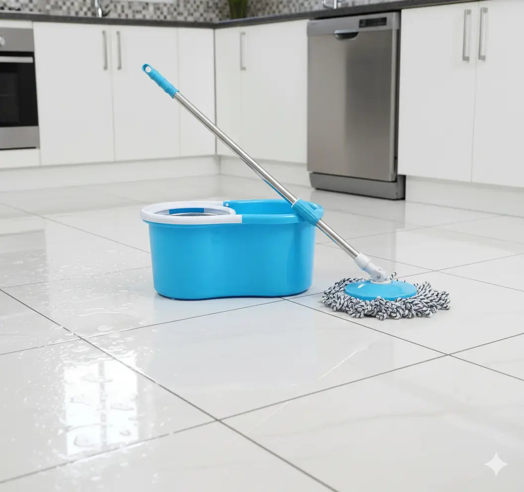 Trapero Giratorio 360° con Mopa Premium – Limpieza rápida, cómoda y sin esfuerzo