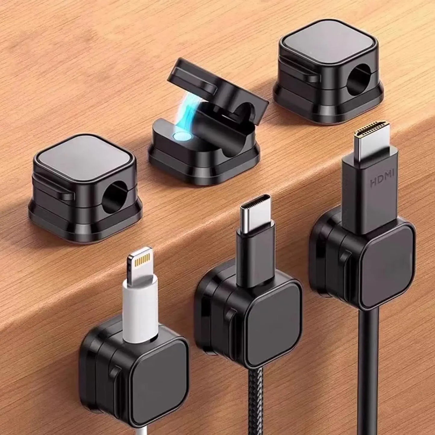PACK X 6 I Organiza tus Cables en 3 Segundos y Olvídate del Desorden para Siempre