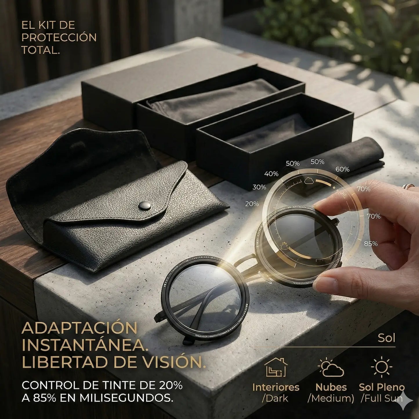 Gafas VisionPro: Toma el control total de tu luz con un solo clic.