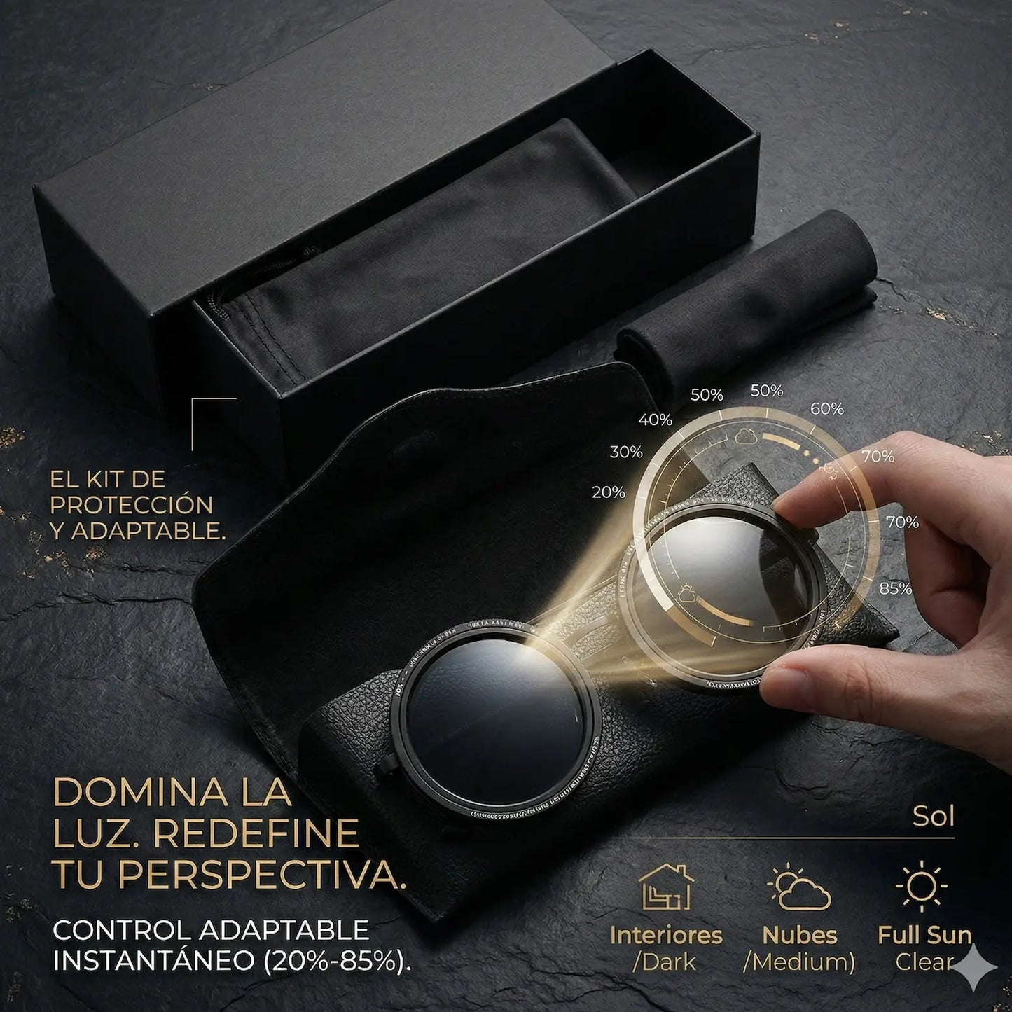 Gafas VisionPro: Toma el control total de tu luz con un solo clic.