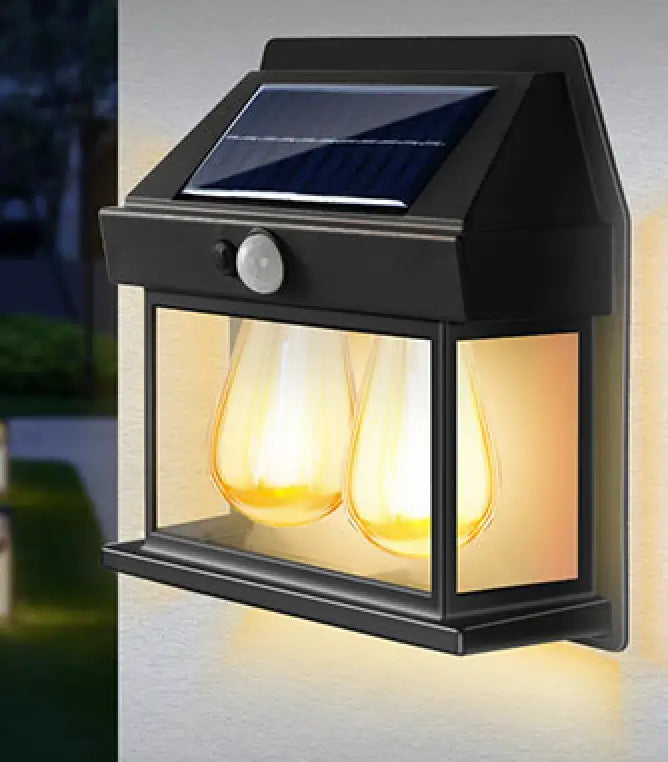Lamapara solar con doble bombillo