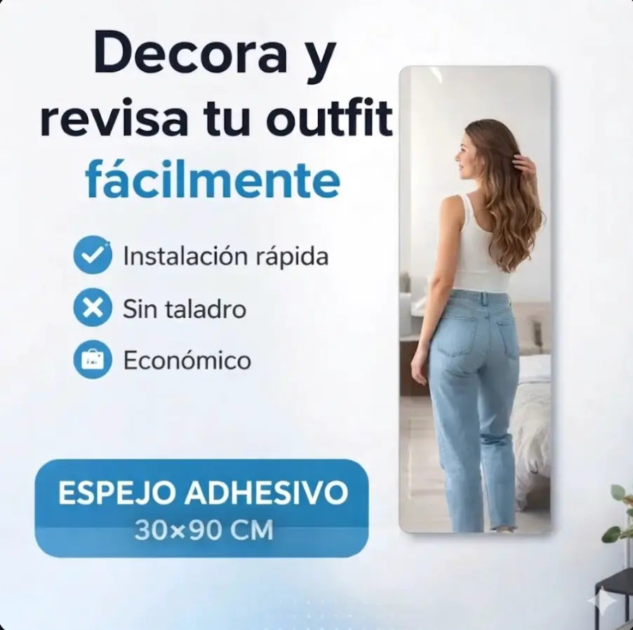 El Espejo de Cuerpo Entero que Transforma tu Espacio Sin Usar un Solo Clavo.