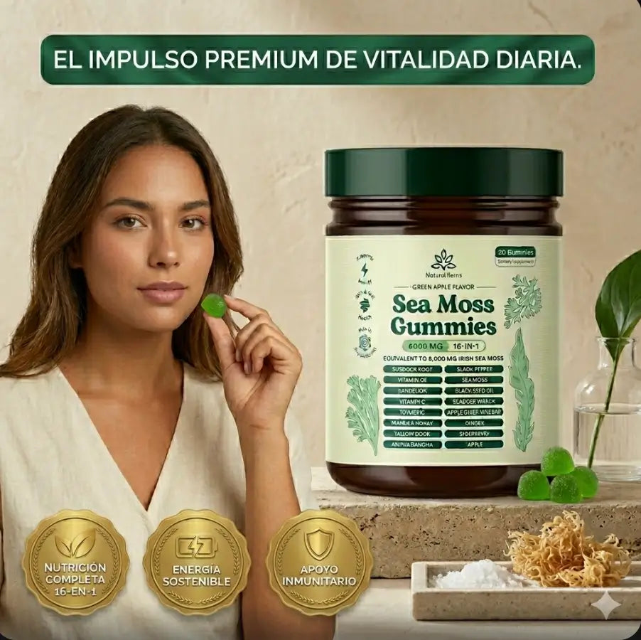 Las Gominolas de Musgo Marino 16-en-1 que están reemplazando a todos tus suplementos: 92 minerales, energía real y menos barriga — una al día, sin pastillas, sin dietas, paga al recibir.