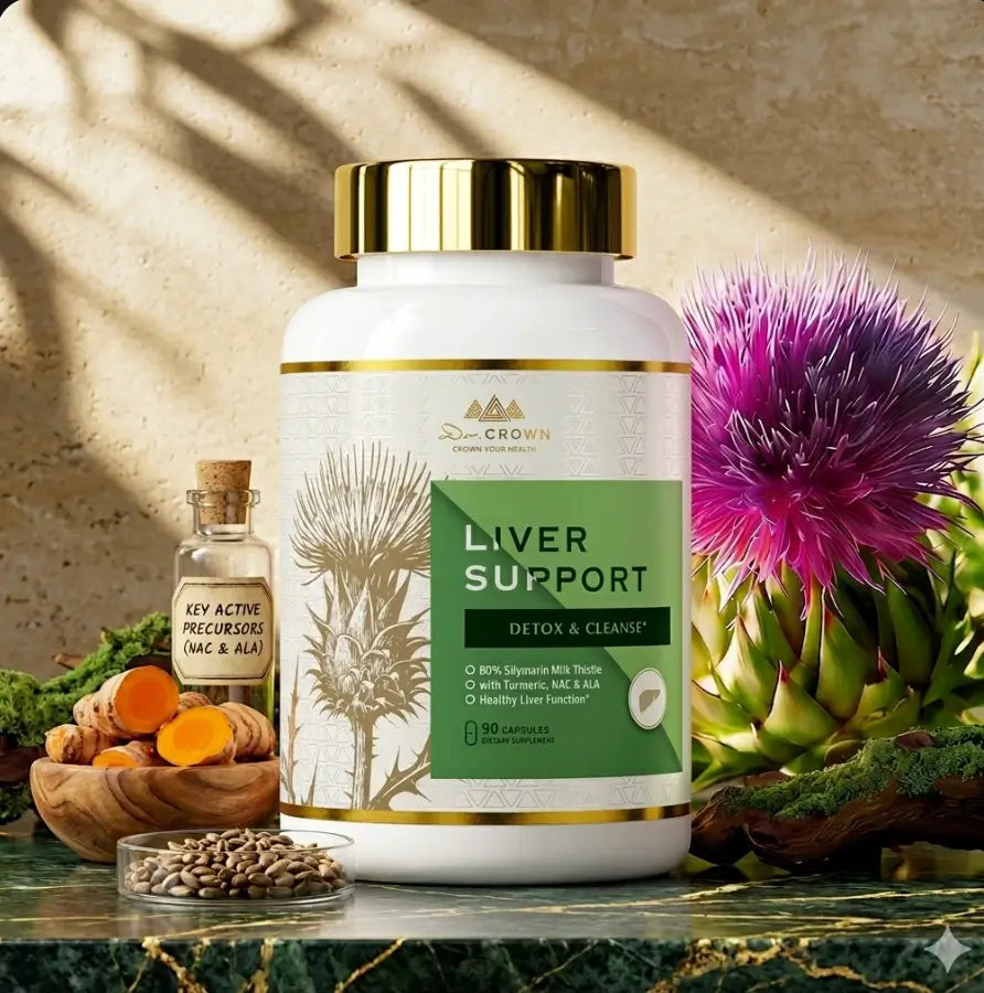 Dr Crown Liver Support — Limpia, Desintoxica y Recupera Tu Hígado en 30 Días