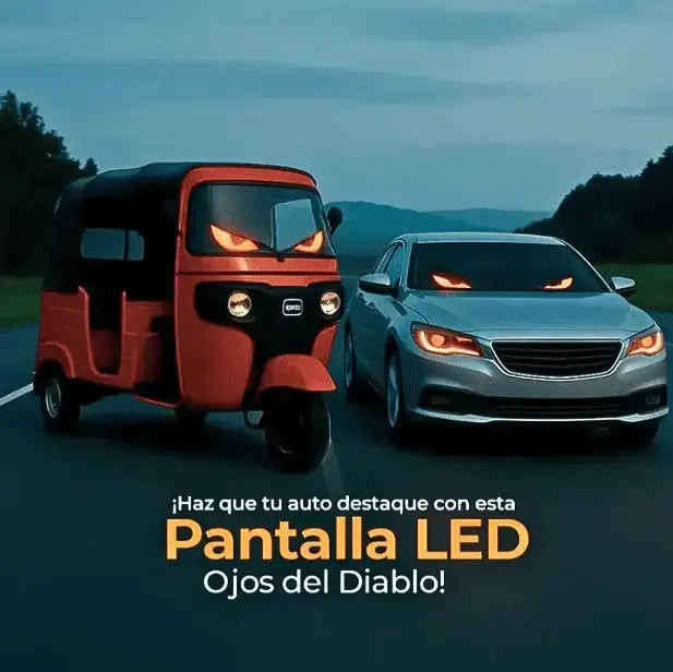 Panel LED Matrix para Auto – Efecto Ojo Demoníaco que transforma tu carro