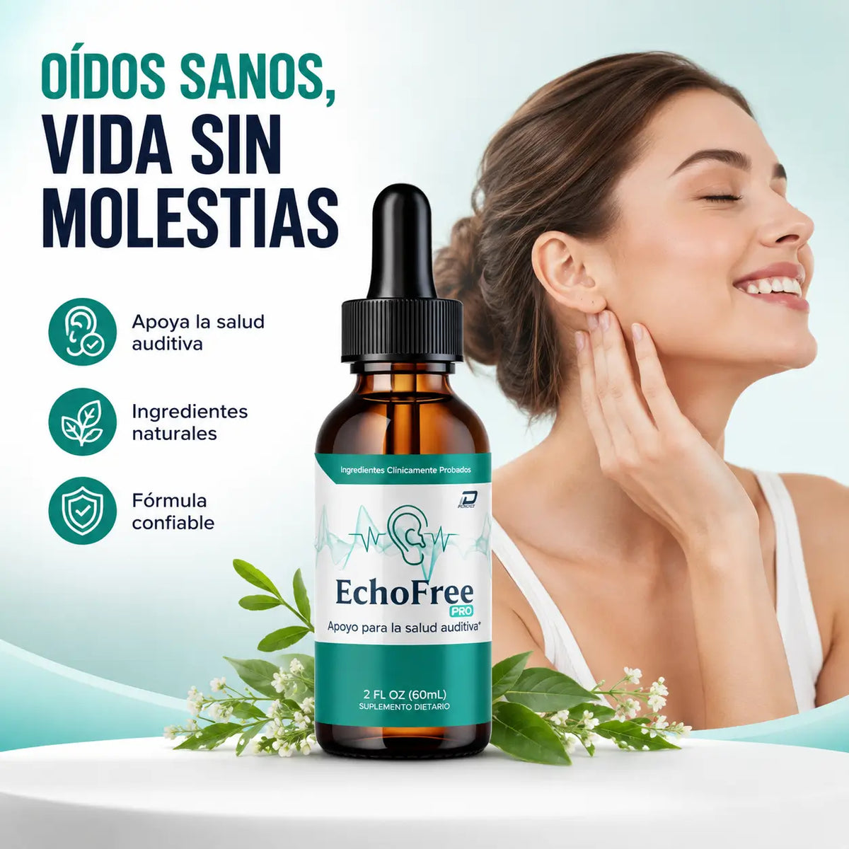 EchoFree 60 ML: Recupera el silencio y la paz que tus oídos necesitan hoy mismo.