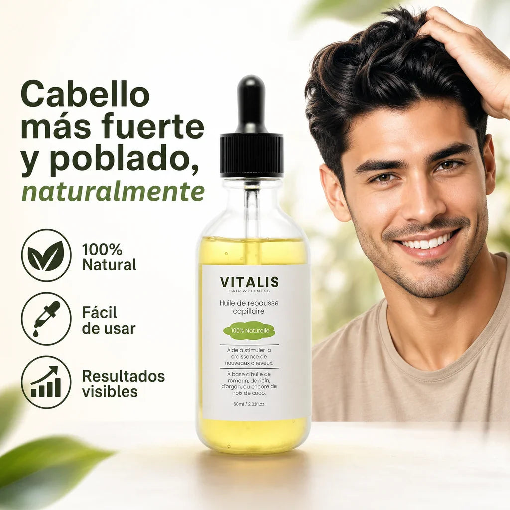 Aceite de Crecimiento Capilar para Hombres 🌿💪