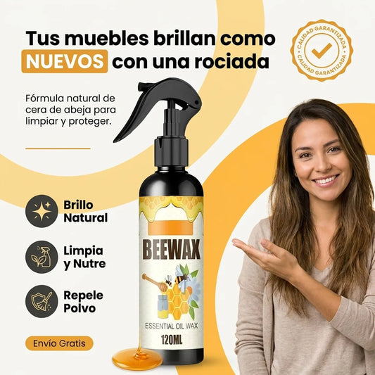 Beewax Spray - Cera de Abeja para Brillar y Limpiar Madera 120ml - 1-hero