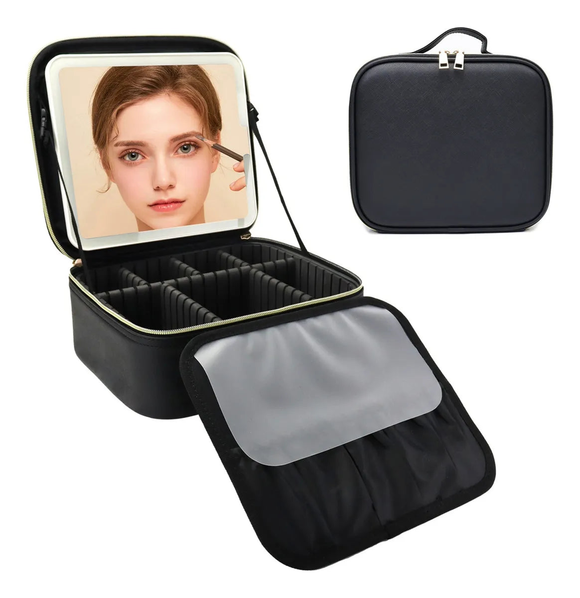Organizador De Maquillaje y Joyero con Espejo