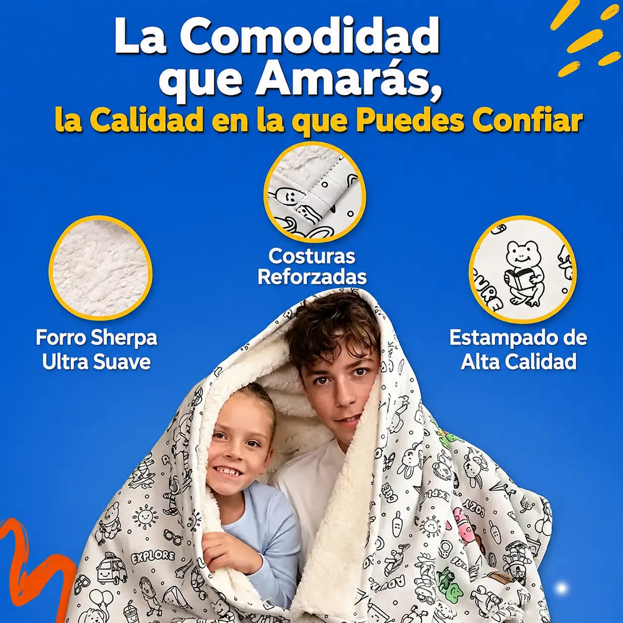 Manta para Colorear DIY - Lavable y Reutilizable