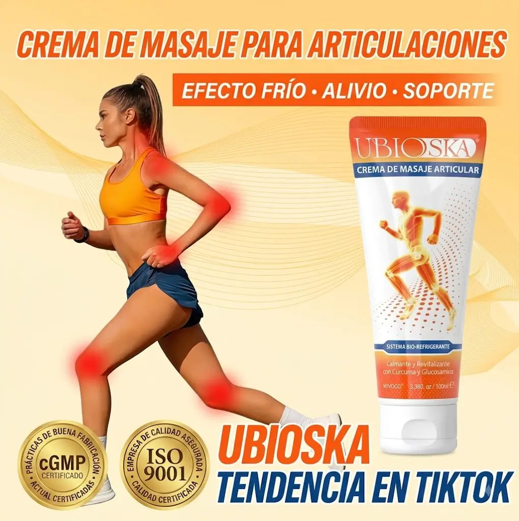 Crema Alivio Articular para Rodillas con Glucosamina y Colágeno