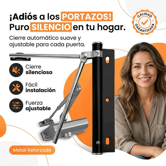 Cierrapuertas Automático Ajustable - Cierre Silencioso - 1-hero