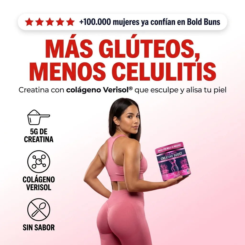 Bold Buns Creatine Boost — Creatina para Mujer x30 Porciones