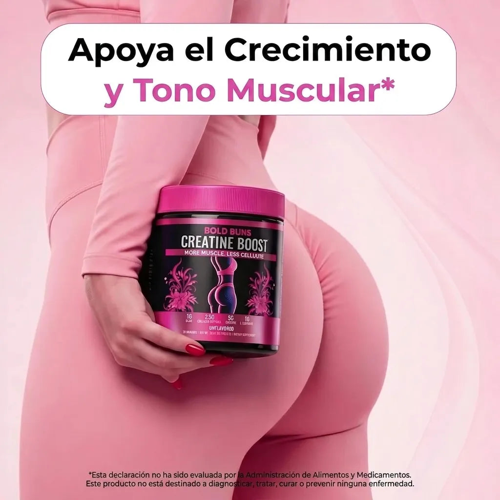 Bold Buns Creatine Boost — Creatina para Mujer x30 Porciones