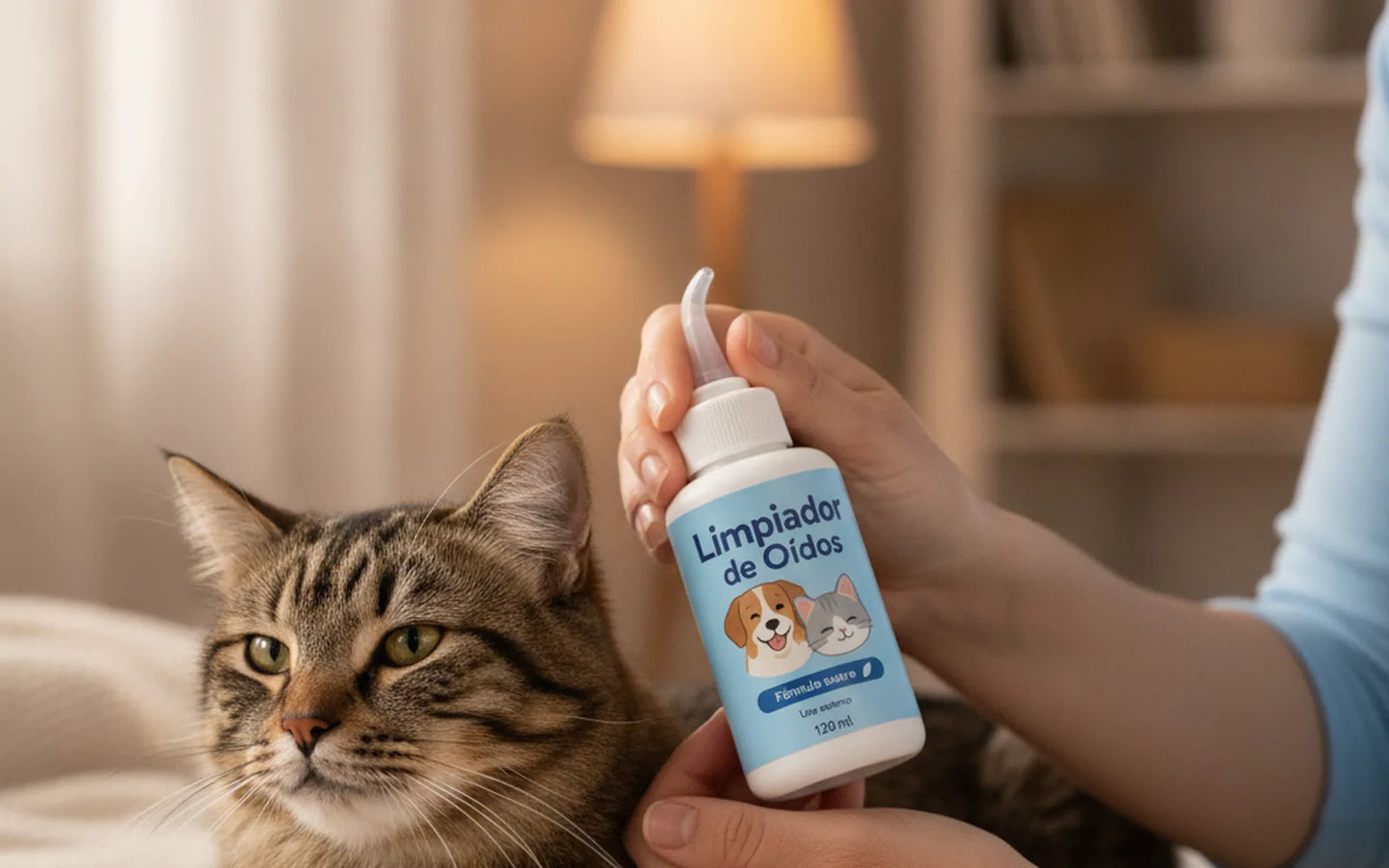 🐶🐱 Limpiador de Oídos para Perros y Gatos — Sin Picazón