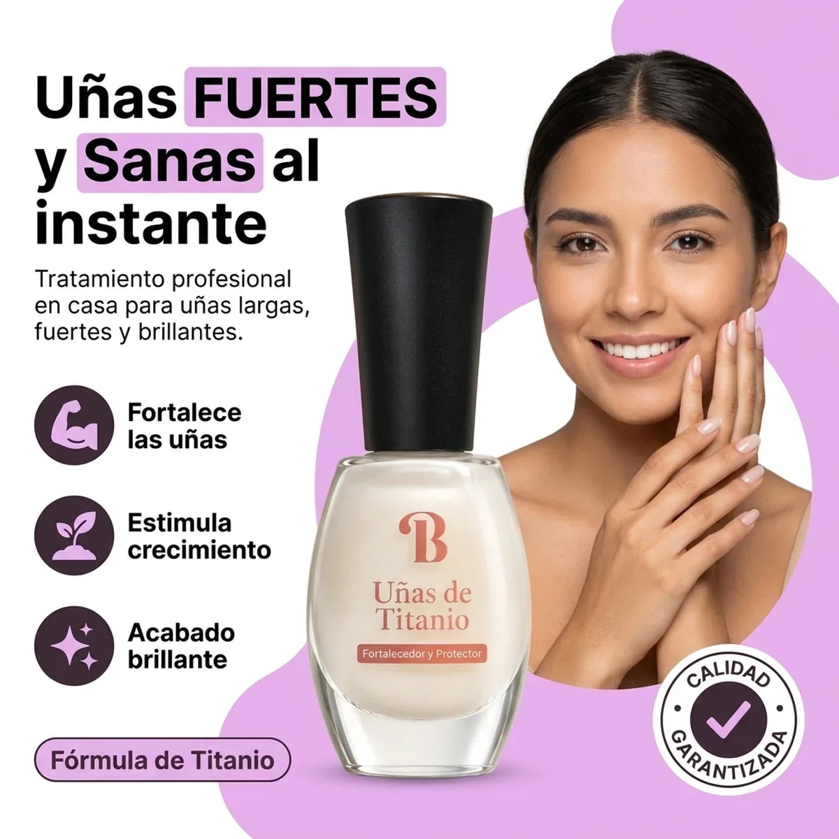 Esmalte Endurecedor Uñas de Titanio BIURIKA - 1-hero