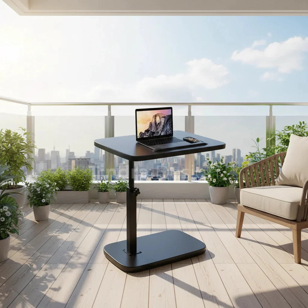 Mesa Luma — Se Desliza Bajo Tu Sofá o Cama, Ajustable al Instante ✅