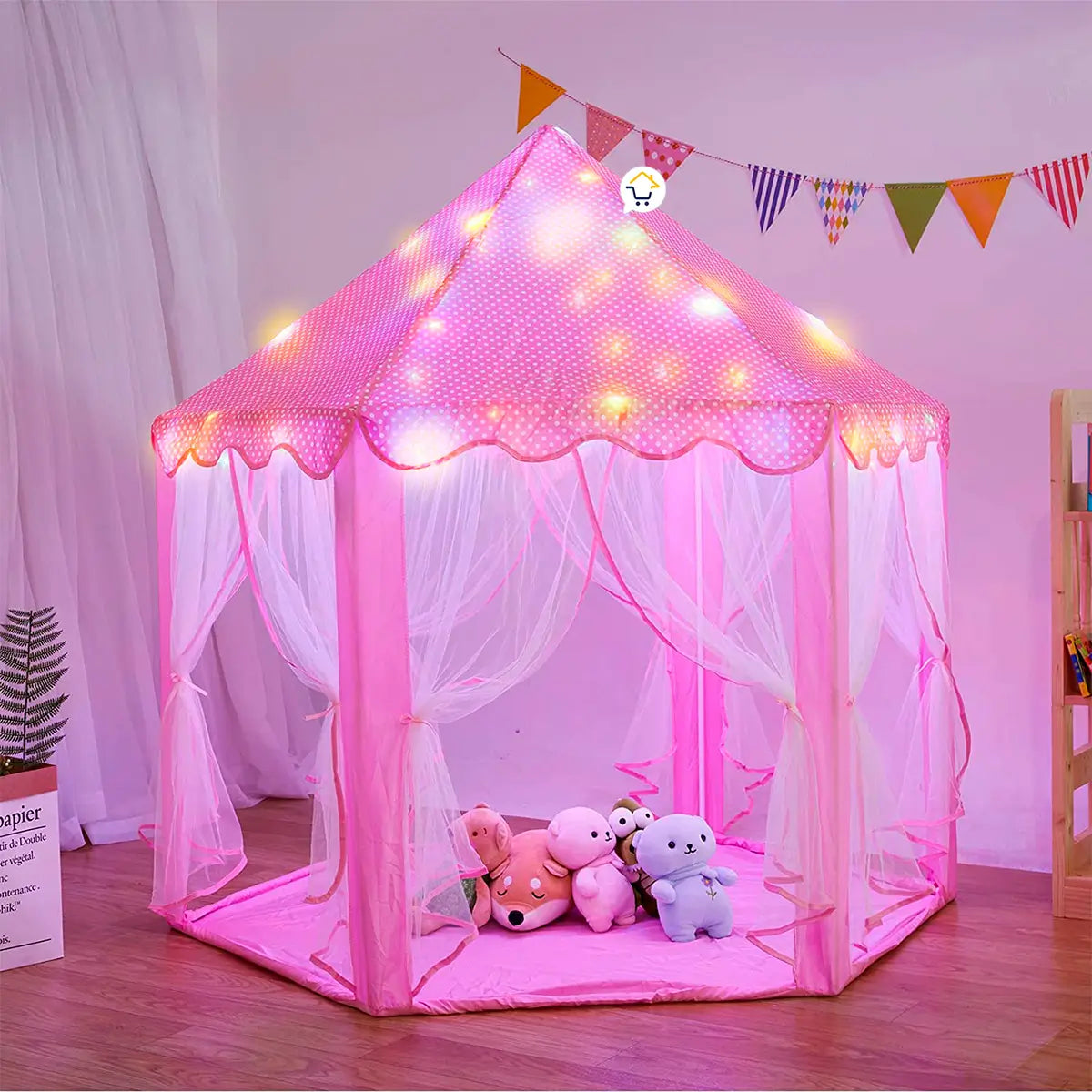 Castillo Mágico para Niñas con Luces LED — Crea su propio mundo de fantasía en casa ✨