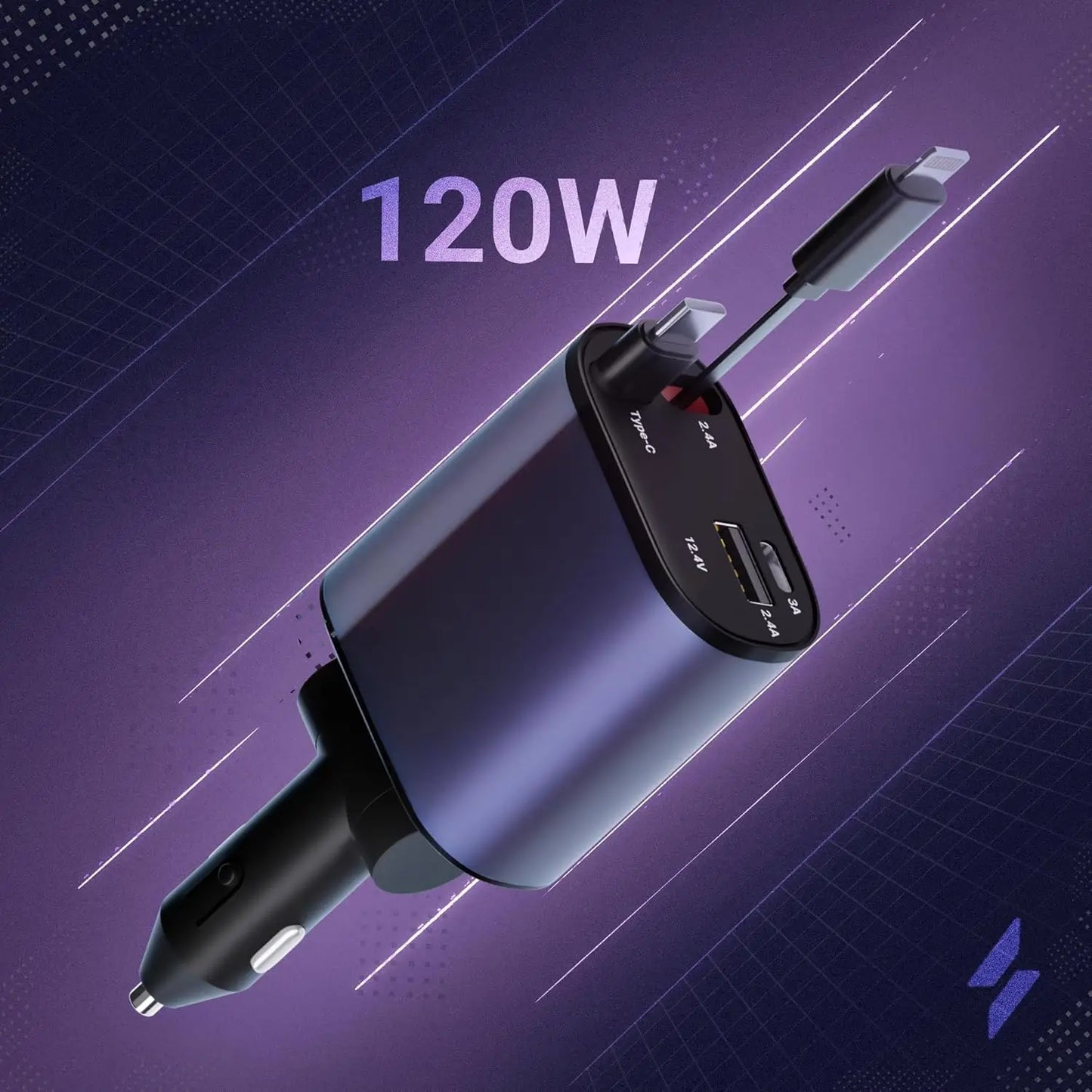 Carga súper rápida + luz ambiente: tu auto transformado al instante