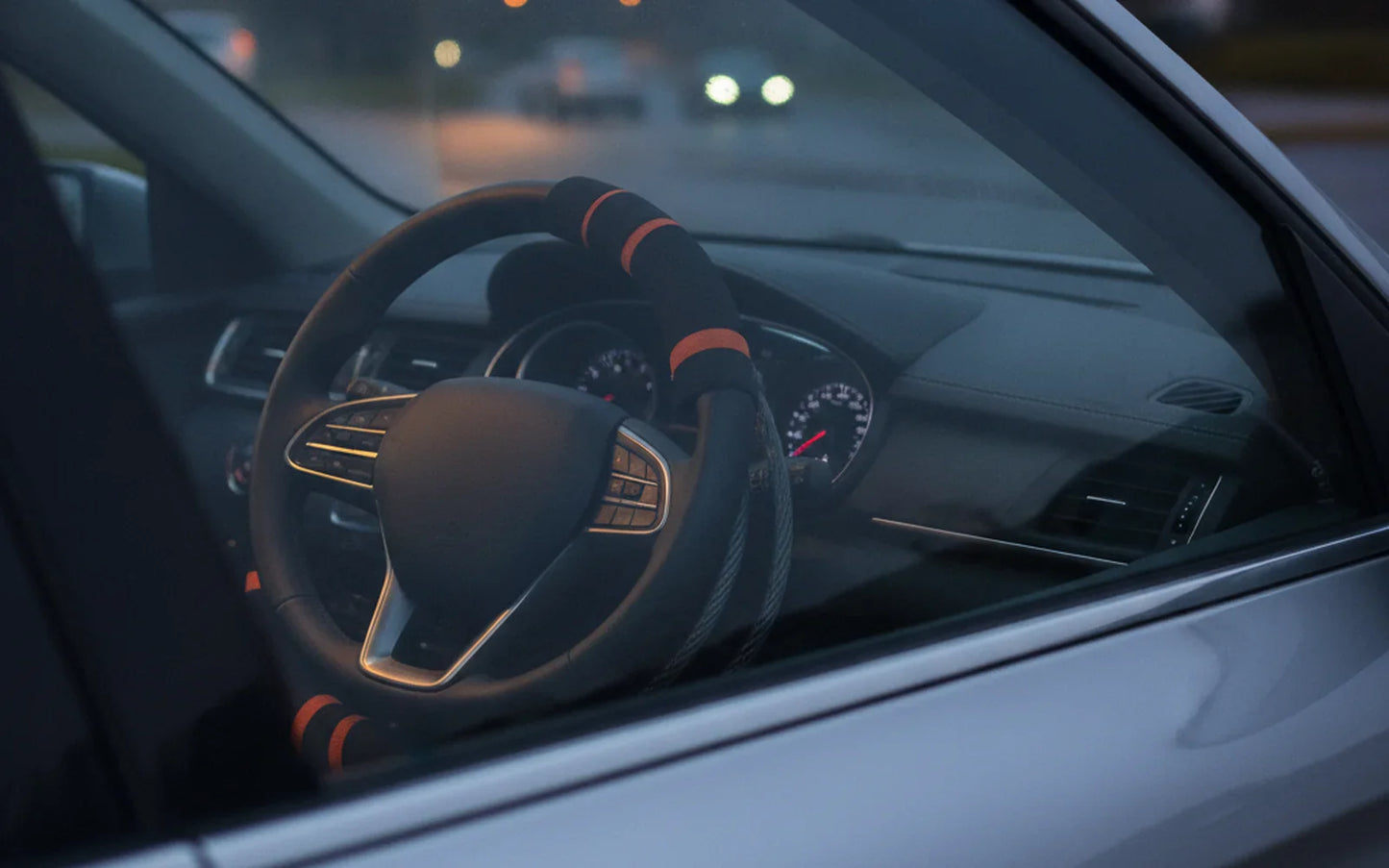 🔒 Traba Volante Antirrobo — Tu Carro No Arranca sin Llave