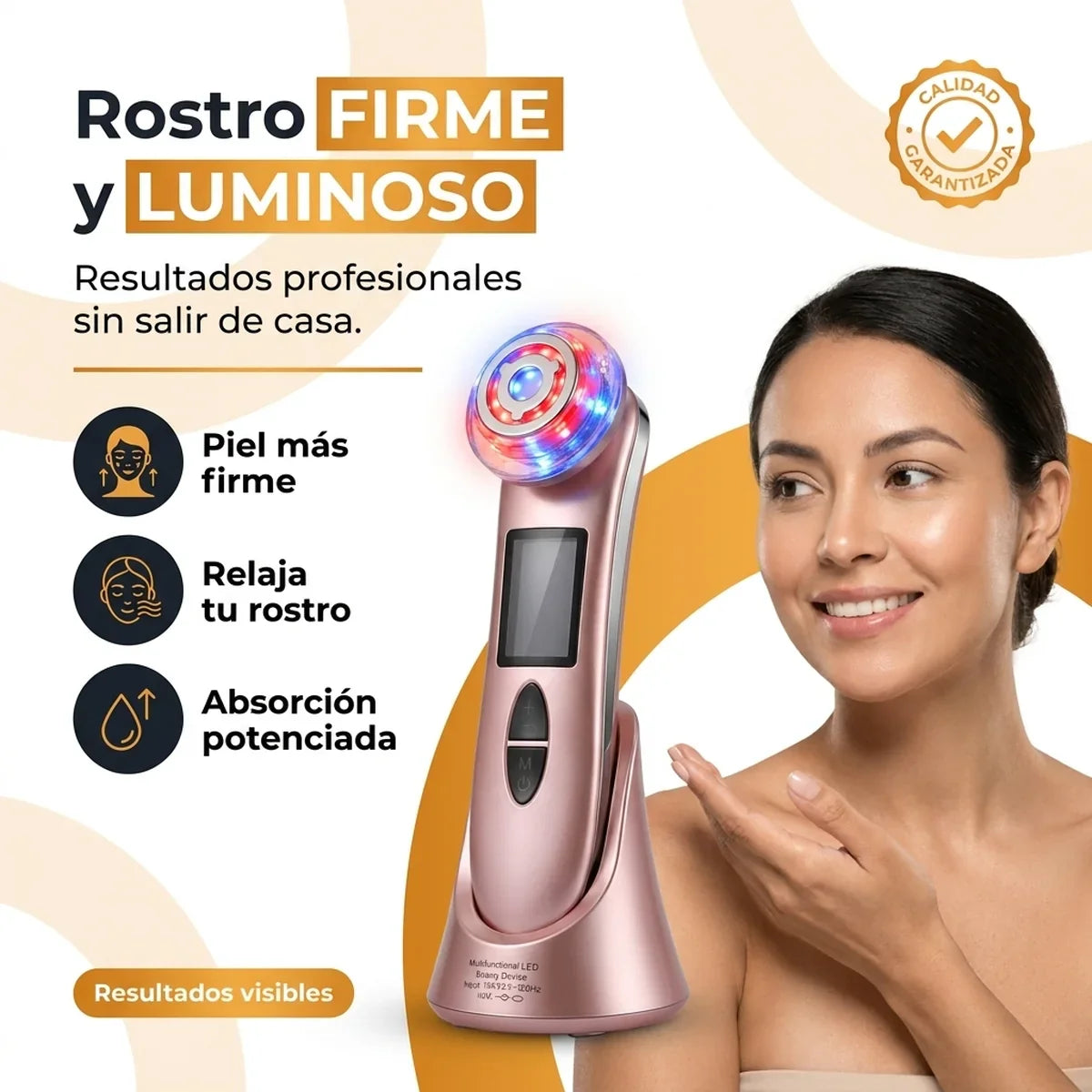 Masajeador Facial Multifuncional con Tecnología LED - 1-hero