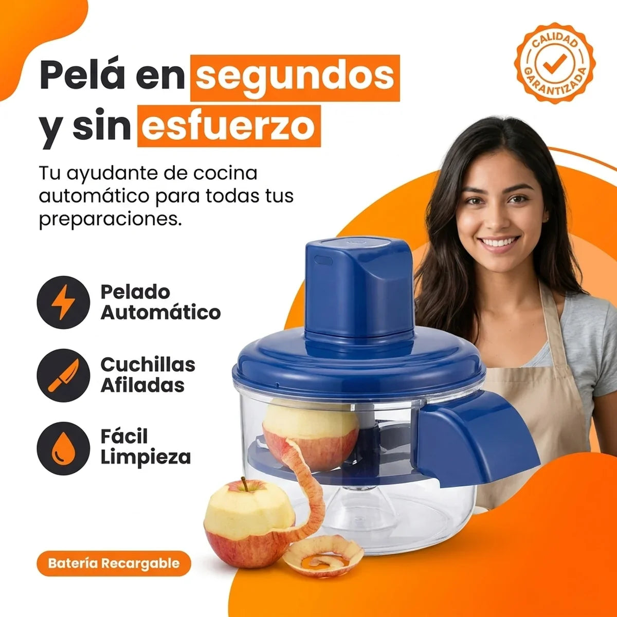 Pelador Eléctrico Automático de Frutas y Verduras - 1-hero