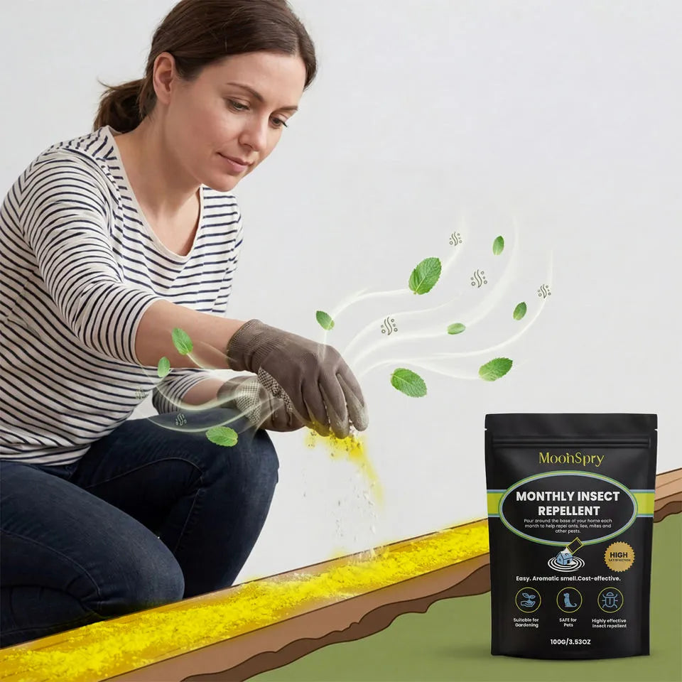 MoonSpry — Repelente de Insectos Natural en Polvo 100g