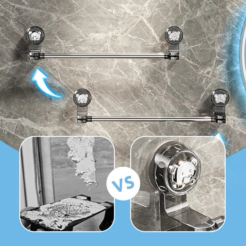 Barra Ajustable sin Taladros – Organiza tu baño con estilo y facilidad