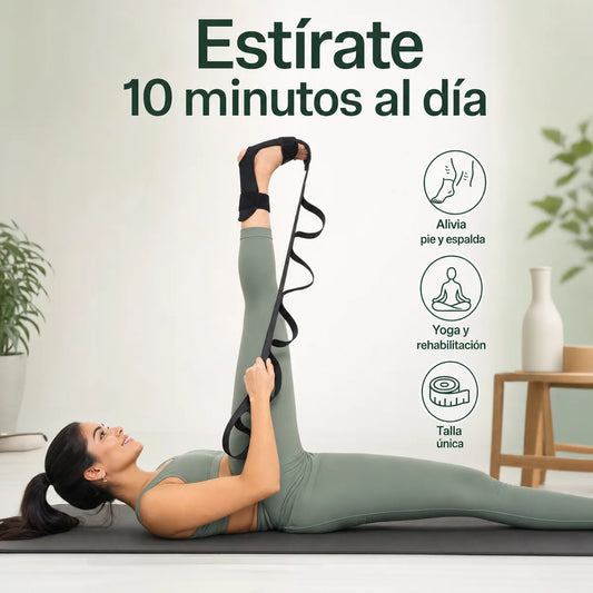 🦵 Correa de Estiramiento para Pie y Pierna — Sin Dolor