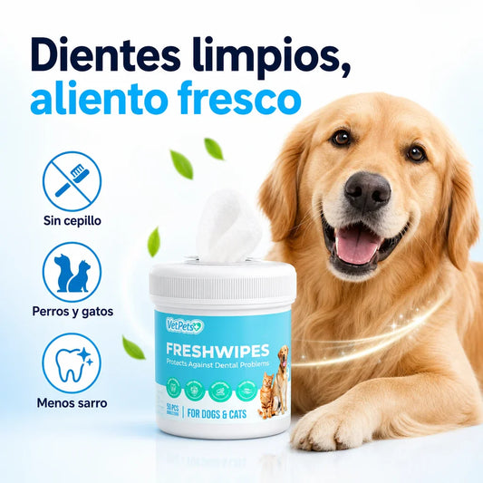 Toallitas Dentales para Perros y Gatos 🐶🦷