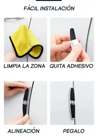 Set de 4 Tiras Antigolpes para Carro SmartEdge