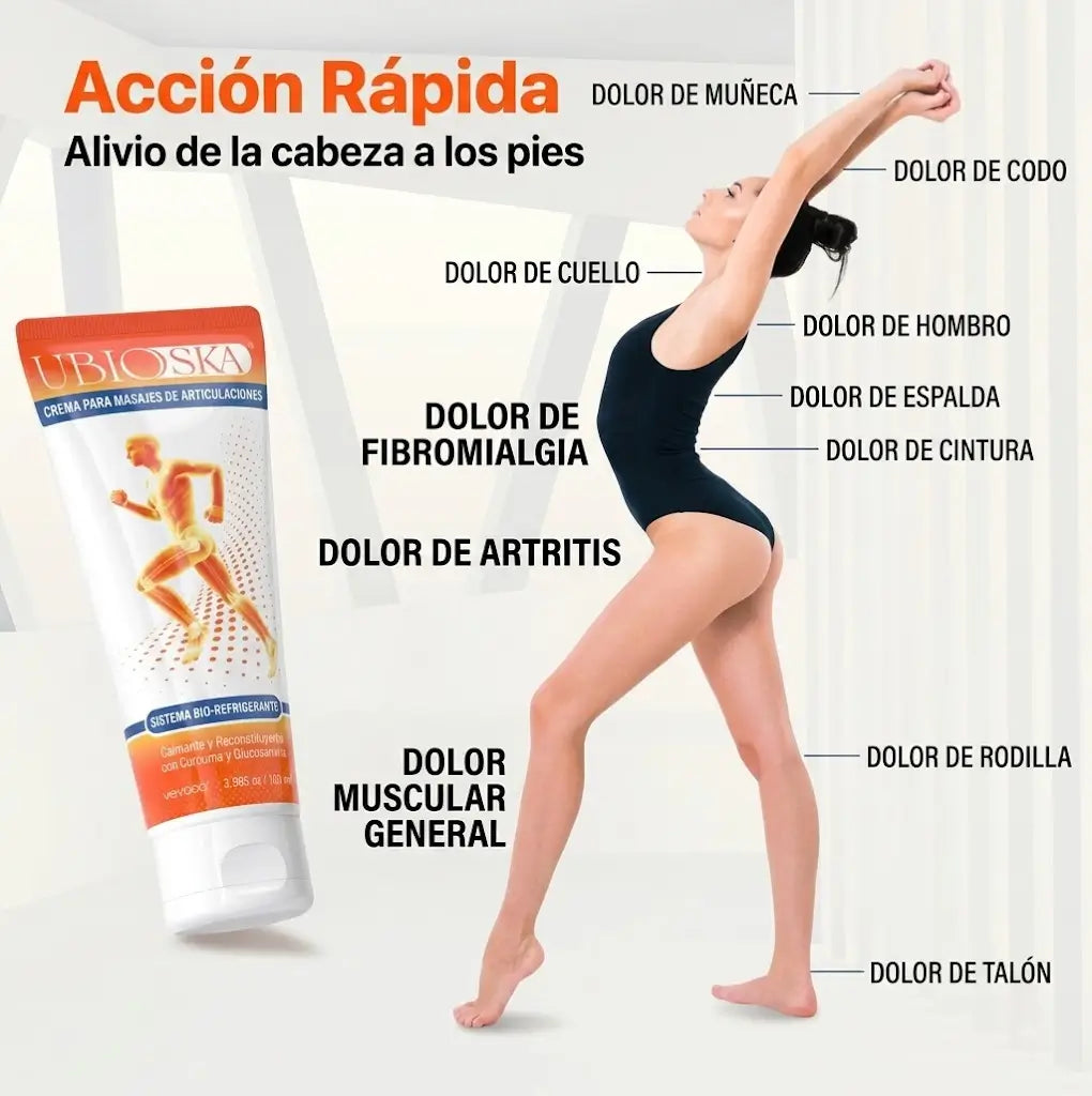Crema Alivio Articular para Rodillas con Glucosamina y Colágeno